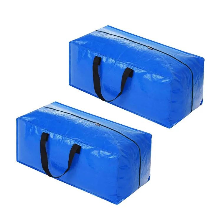 حقيبة تخزين ذات سعة كبيرة مضادة للماء مخصصة من PP حقائب تخزين محبوكة قابلة لإعادة الاستخدام