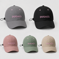 Casquettes de baseball personnalisées en gros avec logo, respirantes, séchage rapide, 100 % polyester, légères, non structurées, pour hommes et femmes, sport