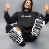 Chaussettes antidérapantes en silicone de haute qualité au design personnalisé Chaussettes de sport Football Soccer Crew