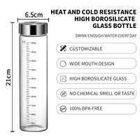 Bouteille à lait en verre borosilicate pour la maison et portable