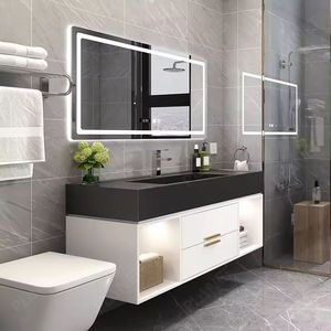 Meuble <span class=keywords><strong>de</strong></span> <span class=keywords><strong>salle</strong></span> <span class=keywords><strong>de</strong></span> <span class=keywords><strong>bain</strong></span> <span class=keywords><strong>de</strong></span> luxe avec tiroirs <span class=keywords><strong>de</strong></span> rangement, en bois massif et plateau en marbre, laqué blanc, ensemble <span class=keywords><strong>de</strong></span> <span class=keywords><strong>salle</strong></span> <span class=keywords><strong>de</strong></span> <span class=keywords><strong>bain</strong></span> - Product Image 6