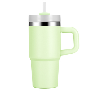 Biểu Tượng Tùy Chỉnh Màu Sắc SS 304 Cách Điện Xách Tay 14Oz Xe Cốc Với Rơm Xử Lý Cốc Cà Phê Cho Lạnh Và Nóng Trường Chai Nước - Product Image 2