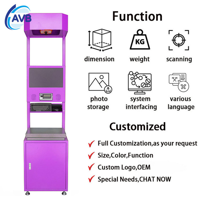 Static DWS Dimensioning Weighing Scanning Machine High Stability Logistics Parcel Processing Equipment