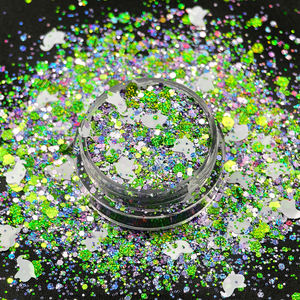 Halloween Chunky Glitter Mix <span class=keywords><strong>Orange</strong></span> Noir Violet pour Artisanat Ongles Résine - Product Image 3