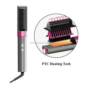 Cepillo para el Cabello, Peine, Rizador, Cepillos <span class=keywords><strong>de</strong></span> Belleza para Salón, Cuidado Personal, Calentamiento Rápido PTC, Vaporizador Plateado, <span class=keywords><strong>Plancha</strong></span> <span class=keywords><strong>de</strong></span> Pelo - Product Image 1