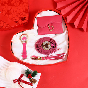 Set <span class=keywords><strong>Regalo</strong></span> Aziendale <span class=keywords><strong>per</strong></span> San Valentino e Compleanno <span class=keywords><strong>per</strong></span> Fidanzata, <span class=keywords><strong>Mamma</strong></span> e Festività - Portafoglio e Orologio Pratici Modello M3000 - Product Image 2