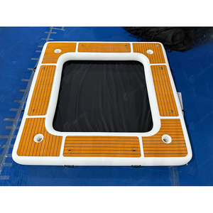 Piscina Gonfiabile Estiva da 3 Metri con Rete Anti-Medusa, Isola Galleggiante Gonfiabile per Yacht, Amaca Galleggiante in Rete per Acqua - Product Image 1
