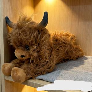 Logisch, grensoverschrijdend populair simulatie Highland Cow knuffeldier, internetberoemd langharig koeienknuffel - Product Image 3
