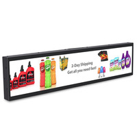 Écran LCD publicitaire ultra-large étiré, affichage numérique Android basé sur le cloud pour centre commercial
