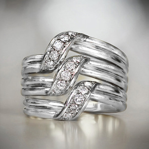 Anello con Design a Più Strati, Stile Elegante, Anello da Dito per Donne - Product Image 2