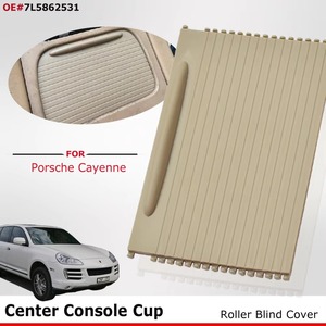 Couvercle de store enrouleur de porte-gobelet de console centrale avant pour Porsche Cayenne 2003 2004 2005 2006 2007 <span class=keywords><strong>2008</strong></span> 2009 2010 7L5862531 - Product Image 4