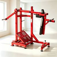 Machine à Squat à Pendule Robuste à Charge de Plaques, Super Squat, Presse à Jambes, Équipement de Musculation pour Salle de Sport