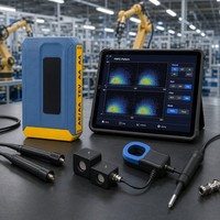 Detector de Descargas Parciales Integrado HWPD-500 5 en 1 con WiFi y Bluetooth, Alcance Inalámbrico de 50m para Pruebas en Subestaciones Industriales