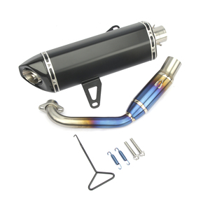 Pot d'échappement modifié pour moto XMAX300 en alliage de titane, finition bleue, échappement intégral - Product Image 2