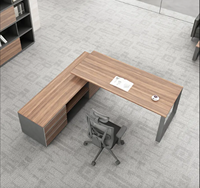 Offre Spéciale moderne chêne bureau directeur bureau petit mobilier de maison avec bois couleur salle à manger école salon PDG bureau certifié CE