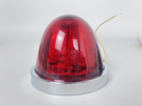 Feu de position latéral LED rotatif et clignotant 12V 24V en plastique, type pastèque, pour camion et remorque