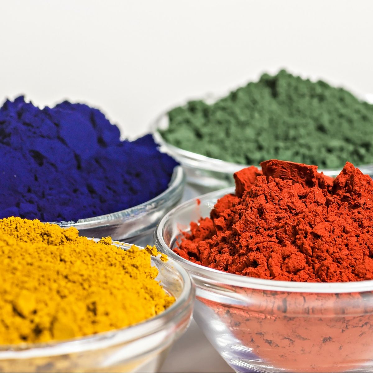 Ijzeroxide Fe2O3 Katalysator Rood Groen Geel Zwart Blauw Paars Poeder Kleurstof Verf Beton Ijzeroxide Pigment