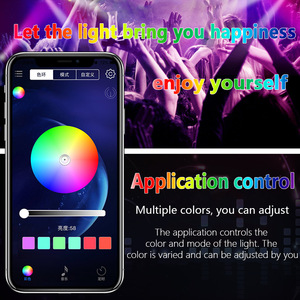 Yosovlampada nuova F12 auto LED atmosfera luce RGB musica luce ritmica APP controllata vocale per Golf Versa Tucson Tiida modelli - Product Image 4
