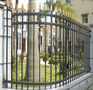 <span class=keywords><strong>Portail</strong></span> de jardin en acier VidaXL de style européen 1,75x4m noir à monter soi-même pour jardin, véranda, piscine, verger - Product Image 4