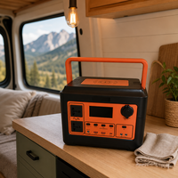 Station d'alimentation portable 1000W LiFePO4 pour le camping, les voyages en camping-car, la recharge sans fil, l'entrée solaire, la lampe torche LED, la sauvegarde hors réseau