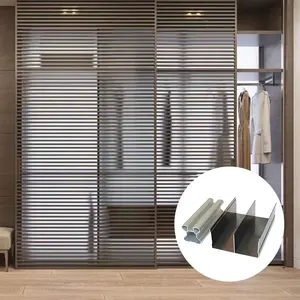 โครงตู้ครัวอลูมิเนียมโปรไฟล์โครงตู้เสื้อผ้าโปรไฟล์สำหรับหน้าต่างและประตู