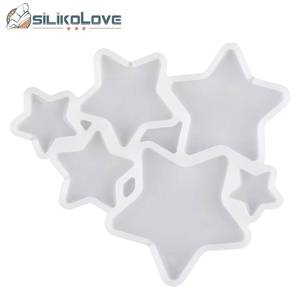 MUYULINS Factory 6-Cavity Star-Shaped Maker LFGB Platinum BPA-Free Silicone <b>Cookie</b> DIY Cake Decorating <b>Mold</b> - Product Image 3