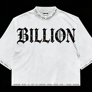 <span class=keywords><strong>Camiseta</strong></span> Personalizada de Fabricante Estilo Vintage Extragrande con Hombro Caído, Corte Boxy, de Algodón Pesado, Corta, con Pedrería y Efecto Desgastado - Product Image 2