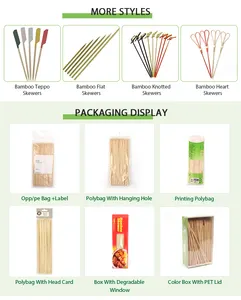 Disposable Bamboo Cocktail Picks Bamboo Sticks Skewers Charcuterie Accessories For Appetizers