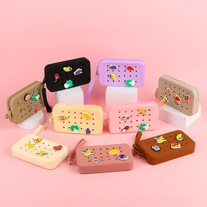 Gran oferta, Diy forma personalizada, diseñador de viaje, tarjetero rectangular, bolsa de almacenamiento, billetera bonita de silicona, monedero para niños y niñas - Product Image 1