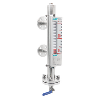 Pengukur Level Magnetik Huitian dengan Layar Digital HART 4-20mA |   Konstruksi Logam |   Perlindungan IP67 |   Pengukuran Level