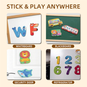 Juego de Juguetes Educativos Magnéticos con Letras y Números, Alfabeto ABC de <span class=keywords><strong>Animales</strong></span> Adorables, Rompecabezas para Refrigerador y <span class=keywords><strong>Pizarra</strong></span>, Coloridos, para Aprender a Deletrear - Product Image 3