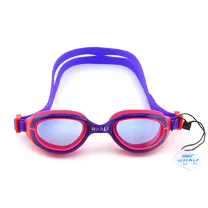 WHALE CF-6502 KIDS Blue Yellow Black Swimming Goggles Sport Swim Glasses Sofe Gasket