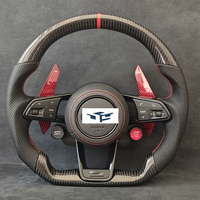 Volant de voiture en fibre de carbone pour Audi A1 A3 A4 A5 A6 B8 B8.5 B9 C6 S3 S4 S5 S6 S7 RS3 RS4 RS5 RS6 RS7 S8