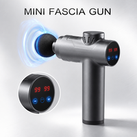 Pistolet de massage musculaire intelligent mini, 4 vitesses réglables, 4 têtes, faible bruit 42 dB, 460 g, portable, charge rapide Type C
