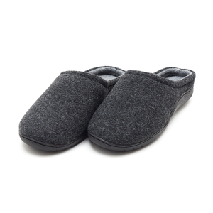 Closed Toe Indoor Home <strong>Slippers</strong> Customized Logo TPR Sole Anti-slip <strong>Felt</strong> Cloth Men <strong>Slippers</strong> - Product Image 2