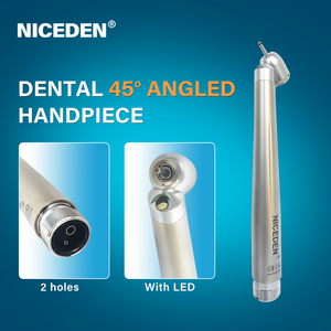 Высококачественное высокоскоростное наконечник на 45 градусов, светодиодная задняя вытяжная кнопка, стоматологическое оборудование с 2/4 отверстиями - Product Image 5