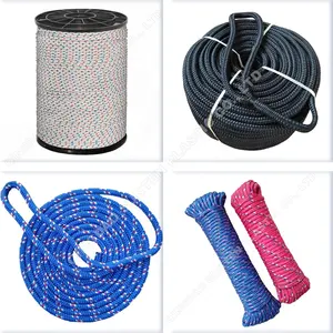 PP/PE/HDPE/Nylon/Poliéster/Poliamida/UHMWPE/Plástico/Winch/Estático/Segurança/Trançado/roupas/Marine/corda de amarração