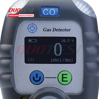 DUOTESI Détecteur numérique portatif de monoxyde de carbone, moniteur de qualité de l'air intérieur, haute précision 0-1000 ppm, signal sonore et vibration