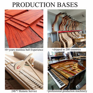 공장 맞춤형 고급 전문 콘서트 그랜드 피아노 클래식 다크 레드 대형 원목 기계식 액션 88키 - Product Image 3