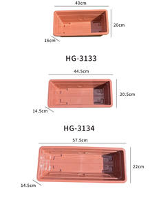 <span class=keywords><strong>Maceta</strong></span> de resina para suelo de gran calibre, <span class=keywords><strong>maceta</strong></span> de plástico <span class=keywords><strong>Rectangular</strong></span> de color <span class=keywords><strong>terracota</strong></span> para balcón - Product Image 2