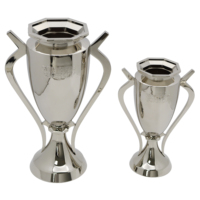 Trophées et médailles de haute qualité, sur mesure, en métal argenté, avec logo en 3D, pour le football, le soccer, le basketball, souvenirs