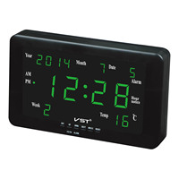 Grand écran LED couloir numérique horloge suspendue mouvement électronique Projection de matière plastique pour les ateliers de banque utiliser des ateliers