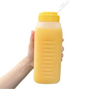 Yellow On-The-Go Outdoor Portable Cooler Tritan Plastic Students Heat-Resistant <b>Water</b> <b>Bottle</b> for Women - Product Image 1