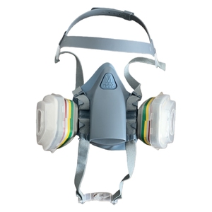 <span class=keywords><strong>Masque</strong></span> à gaz <span class=keywords><strong>demi</strong></span>-visage avec filtre à charbon actif de grade <span class=keywords><strong>P100</strong></span>, respirateur en silicone 3 couches anti-poussière, anti-virus, anti-pollen, certifié CE - Product Image 2
