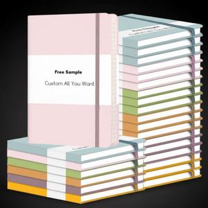 Promotion Customizable Logo Dotted Pages with Elastic Band A5 Hardcover Notebook Journal - Product Image 1