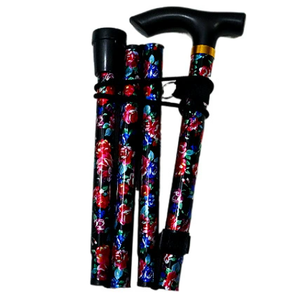 Bastón telescópico ligero de fibra de carbono de diez segmentos, ayuda de movilidad anticaída con antideslizante de cuatro patas para ancianos - Product Image 5