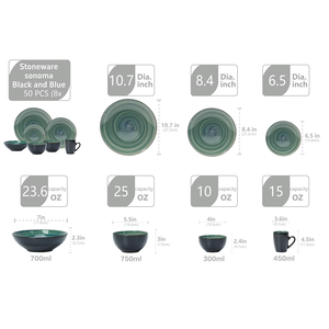 Semtember Promotion Round Kitchen Plates Set Ceramic Plates Bowls Hot Sales Big Plates Unique Design <b>Dinnerware</b> Set Party - Product Image 3