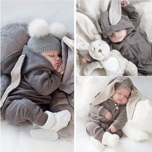 2026 lindo Día <span class=keywords><strong>de</strong></span> <span class=keywords><strong>Pascua</strong></span> niño pequeño bebé niñas niños ropa <span class=keywords><strong>de</strong></span> manga larga Orejas <span class=keywords><strong>de</strong></span> <span class=keywords><strong>conejo</strong></span> tejido algodón cremallera Sudadera con capucha bebé conejito mameluco - Product Image 6