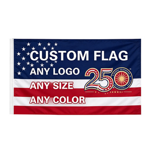 Bandiera USA 3x5 Piedi con Design della Mappa, 250 Anni dall'Indipendenza, Stile Betsy Ross - Completamente Cucita e Ricamata - Product Image 5