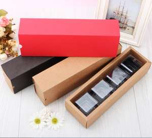 Rettangolare Marrone Nero Kraft Scorrevole Scatole per Imballaggio Sapone Riciclata Personalizzati Cartone Mestiere di Carta Cassetto Contenitore di Regalo - Product Image 4